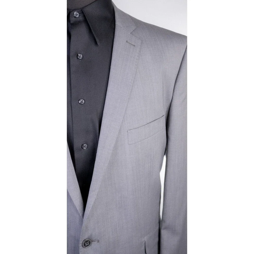 Ben Sherman Mens Blazer Sport Coat Two Button Casual Jacket Size 46L Wool Blend